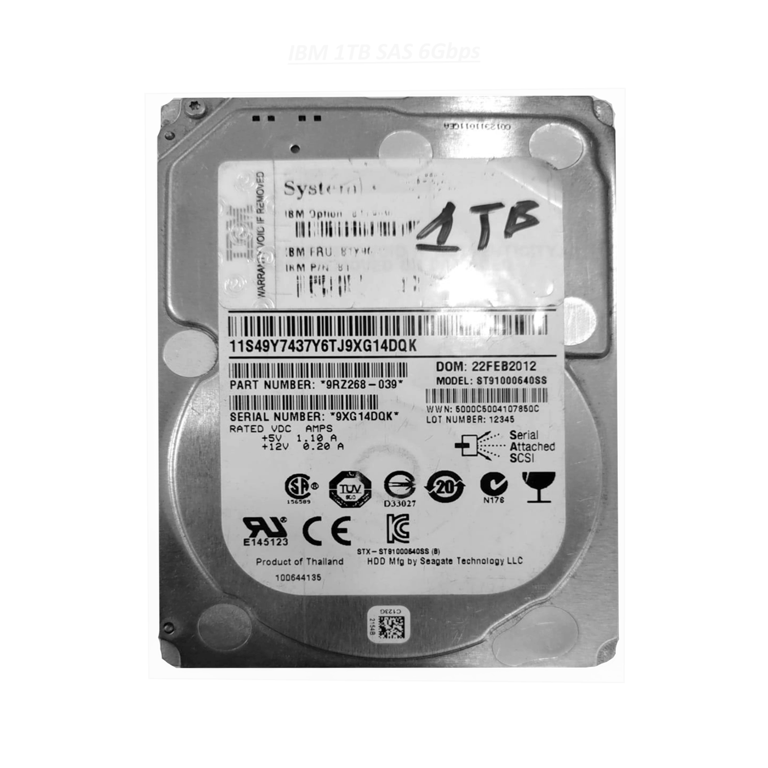 ibm 1tb sas 6gbps hard drive ibm 1tb sas 6gbps hard drive